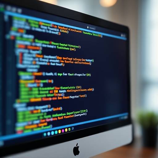 Een codeerinterface op een computerscherm, symboliserend webontwikkeling.