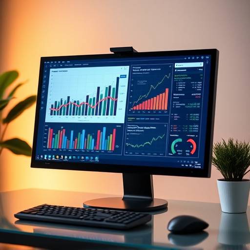 Grafieken en data visualisaties op een computerscherm, symboliserend data analyse.